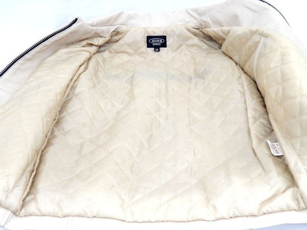 HORN WORKS/ホーンワークス レザージャケット バッファロー ベージュ - 安心保証・業界最安値の販売 福助